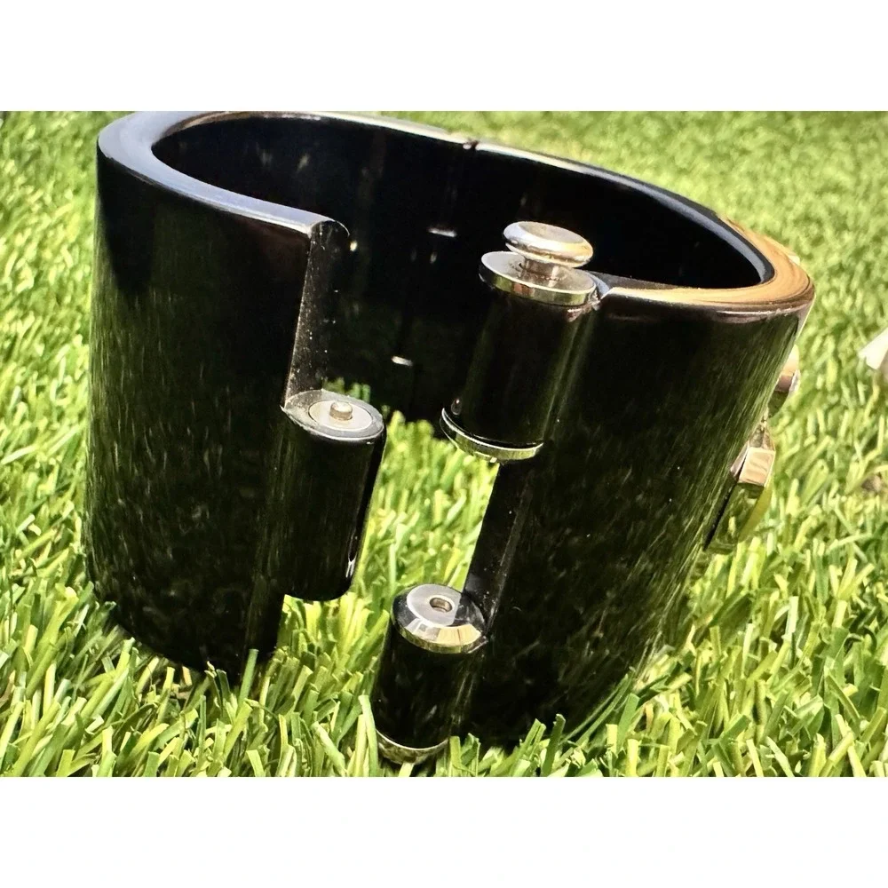 Dolce & Gabbana D&G Black Crystal Gemstone Bangle Watch Authentic Designer